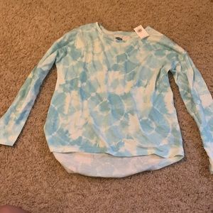 Blue and White Tie Dye Old Navy Long Sleeve